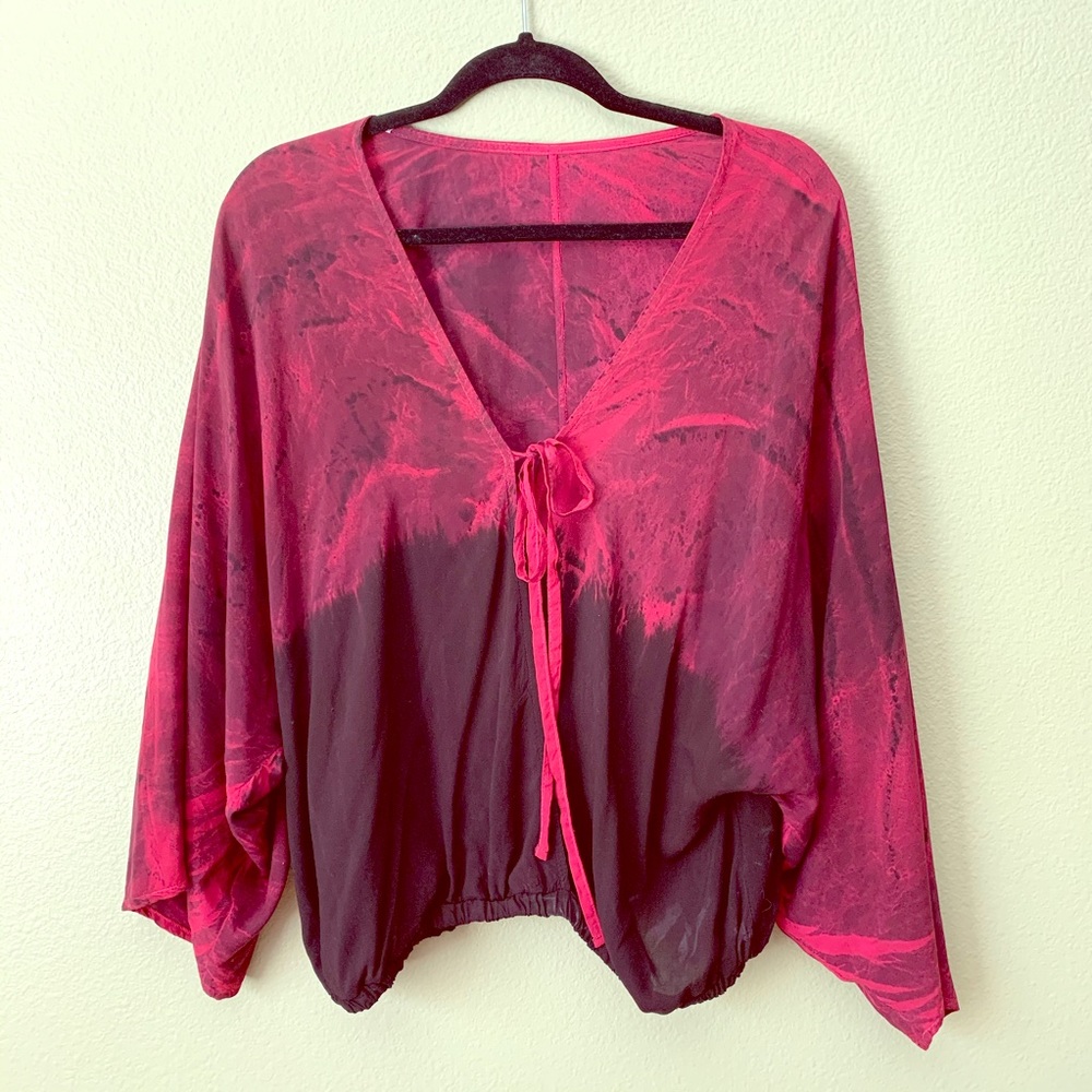 Planet Blue Tie Dyed Shirt Size L